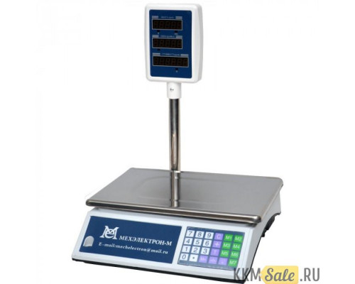 Купить Весы торговые МЕХЭЛЕКТРОН-М ВР4900-15-2Д-СДБ 01М (LED) от Мехэлектрон-М