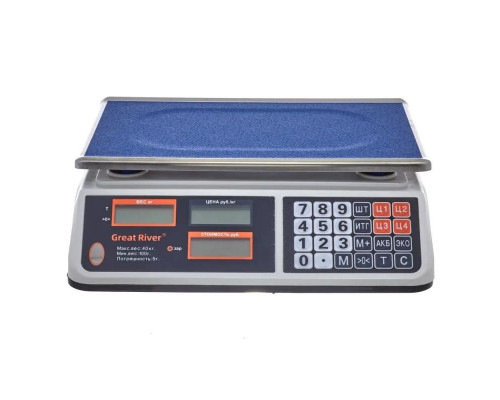 Купить Весы торговые Great River DH-601 (40 кг, LCD) от Great River