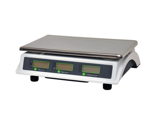 Купить Весы торговые МЕХЭЛЕКТРОН-М ВР4900-30-2Д-АБ 10 (LCD, Светлый) от Мехэлектрон-М