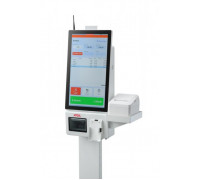 Касса самообслуживания АТОЛ КСО 3210 (21.5", J6412, SSD, 4G/128G, Без ОС, сканер Mindeo, Indicator light, держ. EFT/принтер, наст. подставка)