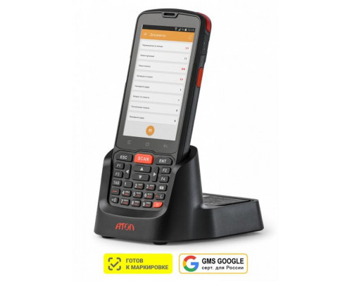 Терминал сбора данных АТОЛ Smart.Slim Plus Базовый (2D, 2/16Gb, WiFi/BT/NFC/LTE/GPS, Камера, Andr.10 GMS, ПО DataMobile Стандарт Pro)